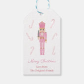 Pink Nutcracker Ballet Toy Soldaten glückliche Tag Geschenkanhänger (Vorderseite)