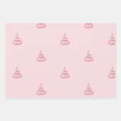 Pink Nutcracker Ballet Weihnachten Geschenkpapier Set (Vorderseite)