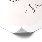 Pink Nutcracker Ballet Winter Baby Dusche Empfang Poster (Ecke)