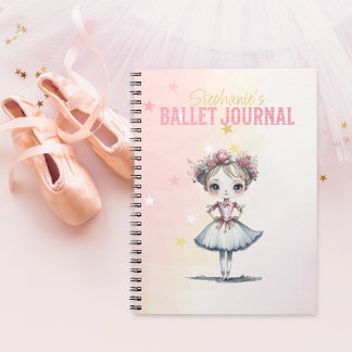 Pink Nutcracker Ballett Journal für ein Mädchen Notizblock
