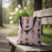 Pink Nutcracker Ballett Weihnachten Nahtloses Must Tasche