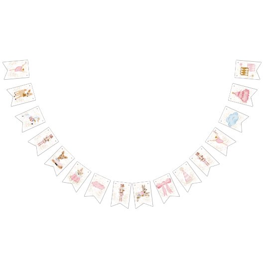 Pink Nutcracker Bunting Wimpelkette (Alle)