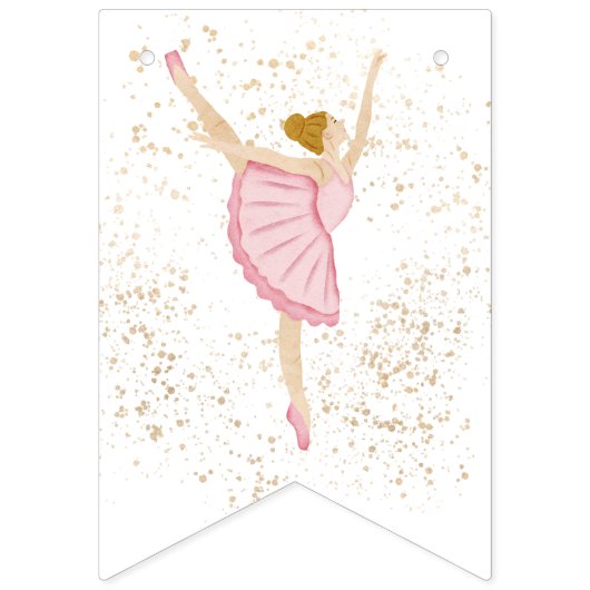 Pink Nutcracker Bunting Wimpelkette (Erste Fahne)