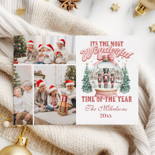 Pink Nutcracker Christmas 3 Foto Wonderland GL Feiertagskarte