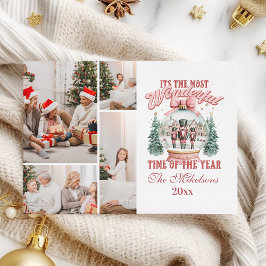 Pink Nutcracker Christmas 4 Foto Wonderland GL Feiertagskarte