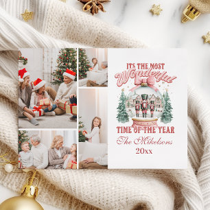 Pink Nutcracker Christmas 4 Foto Wonderland GL Feiertagskarte