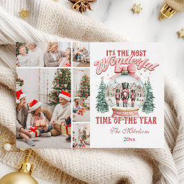 Pink Nutcracker Christmas 5 Foto Wonderland GL Feiertagskarte