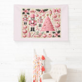 Pink Nutcracker Christmas Tree Banner (InSitu)