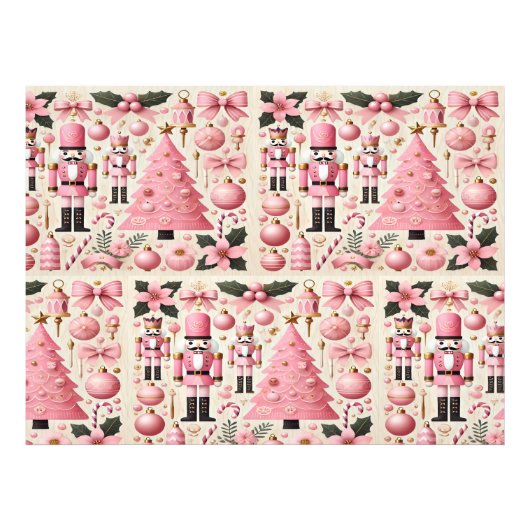 Pink Nutcracker Christmas Tree  Fotodruck (Vorne)