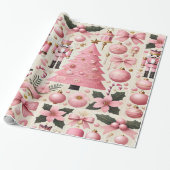 Pink Nutcracker Christmas Tree  Geschenkpapier (Ungerollt)