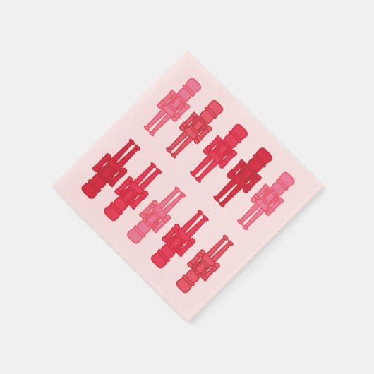 Pink Nutcracker Cocktail Napkin Serviette (Ecke)