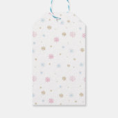 Pink Nutcracker Fairy Birthday Danke, Geschenkmark Geschenkanhänger (Rückseite)