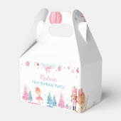 Pink Nutcracker Fairy Birthday Party Gefälligkeits Geschenkschachtel (Rückseite)