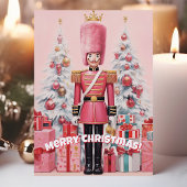 Pink Nutcracker Frohe Weihnachten