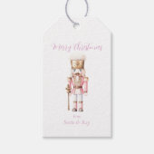 Pink Nutcracker Geschenkanhänger (Vorderseite)
