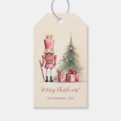 Pink Nutcracker Geschenkanhänger (Vorderseite)