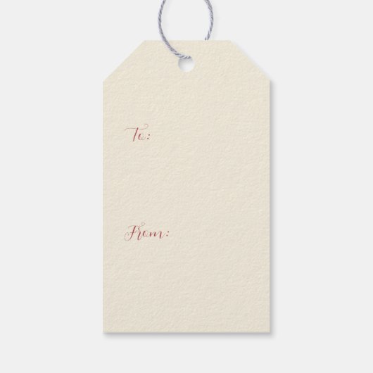 Pink Nutcracker Geschenkanhänger (Rückseite)