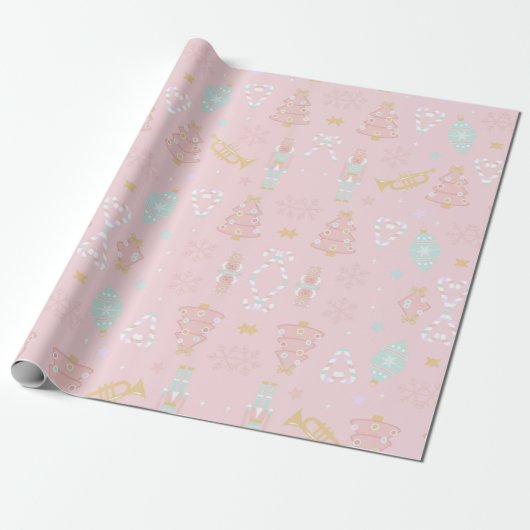 Pink Nutcracker Geschenkpapier (Ungerollt)
