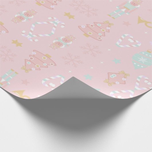 Pink Nutcracker Geschenkpapier (Ecke)