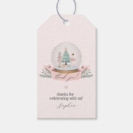 Pink Nutcracker Gevor Tag für Babydusche Geschenkanhänger