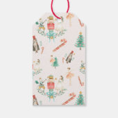 Pink Nutcracker Girl Geschenk Holly Weihnachtsfeie Geschenkanhänger (Rückseite)