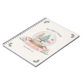 Pink Nutcracker Kinderdusche Erstes Jahr Meilenste Notizblock (Linke Seite)