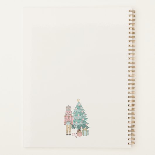 Pink Nutcracker Kinderdusche Erstes Jahr Meilenste Planer (Rückseite)