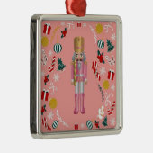 Pink Nutcracker Ornament Aus Metall (Rechts)