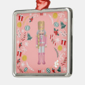 Pink Nutcracker Ornament Aus Metall (Links)