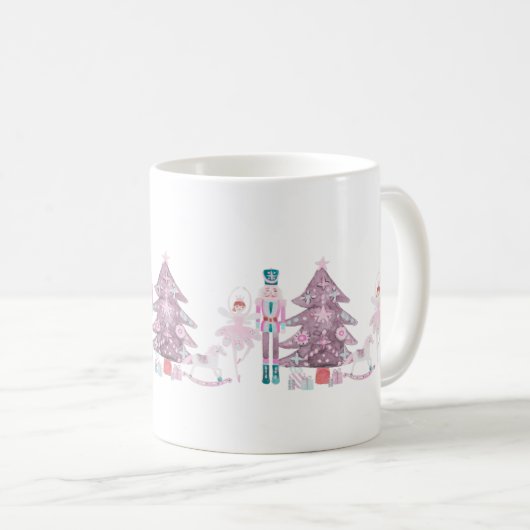 Pink Nutcracker Personalisiert Kaffeetasse (VorderseiteRechts)