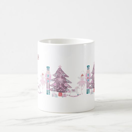 Pink Nutcracker Personalisiert Kaffeetasse (Mittel)