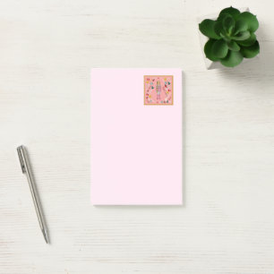 Pink Nutcracker Post-it Klebezettel
