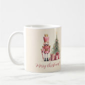 Pink Nutcracker Script Weihnachts-Tasse Kaffeetasse (Links)