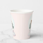 Pink Nutcracker Snow Globe Pappbecher (Rechts)