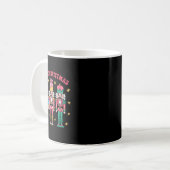 Pink Nutcracker Squad Pink Weihnachtsballett Xmas Kaffeetasse (Vorderseite Links)