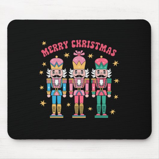 Pink Nutcracker Squad Pink Weihnachtsballett Xmas Mousepad (Vorne)