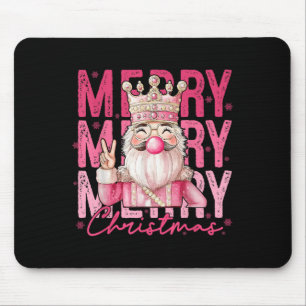 Pink Nutcracker Squad Xmas Frohe Weihnachten Pajam Mousepad