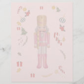 Pink Nutcracker Stationery Paper. (Vorderseite)