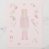 Pink Nutcracker Stationery Paper. (Rückseite)
