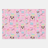 Pink Nutcracker und Ballerina Personalisiert Geschenkpapier Set (Vorderseite 3)