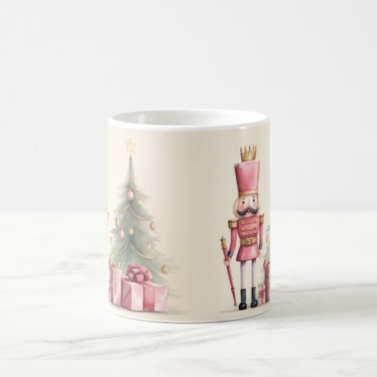 Pink Nutcracker Weihnachts-Tasse Kaffeetasse (Mittel)