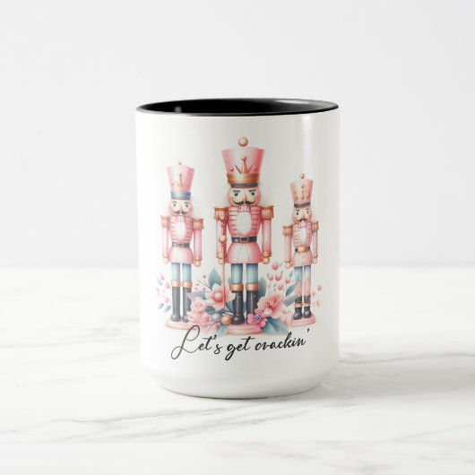 Pink Nutcracker Weihnachts-Tasse Tasse (Zentrum)