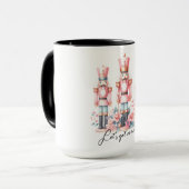 Pink Nutcracker Weihnachts-Tasse Tasse (Vorderseite Links)