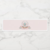 Pink Nutcracker Weihnachtsfeier Wasserflaschenetikett (Einzelnes Label)