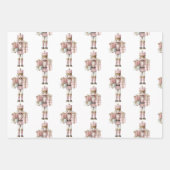 Pink Nutcracker Weihnachtswrapping Papier (Vorderseite)