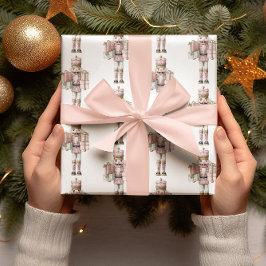 Pink Nutcracker Weihnachtswrapping Papier