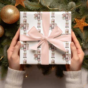 Pink Nutcracker Weihnachtswrapping Papier