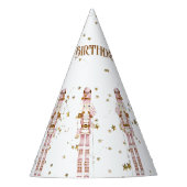 Pink Nutcracker Winter Geburtstagsparty-Hut Partyhütchen (Vorderseite)