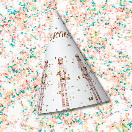 Pink Nutcracker Winter Geburtstagsparty-Hut Partyhütchen