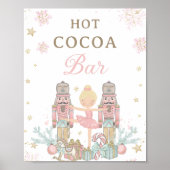 Pink Nutcracker Winter Onederland Hot Cocoa Bar Poster (Vorne)